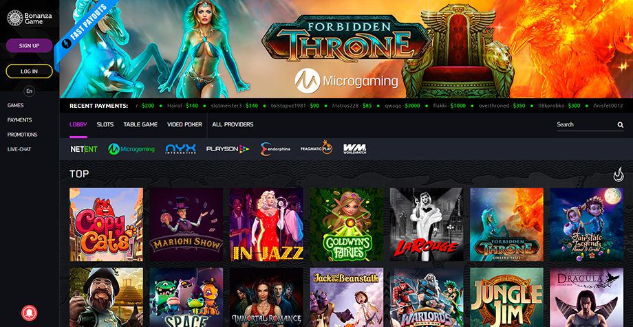 BonanzaGame Casino - Niezapomniane Doświadczenie Hazardowe Online